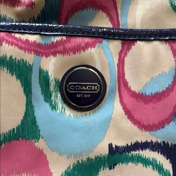 Coach Ikat Multicolor Signature C Patterned Purse - Picture 3 of 13